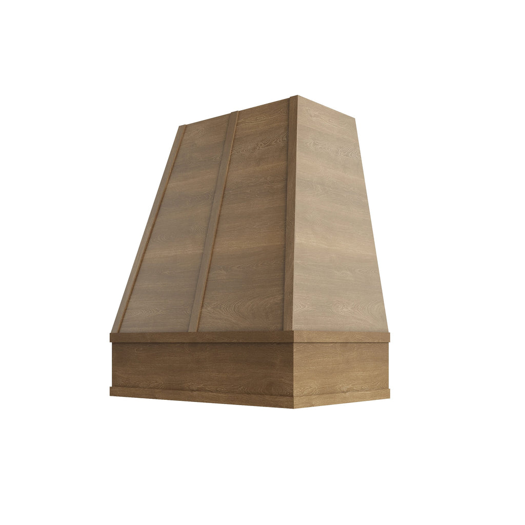 KCD Brooklyn Fawn Tapered Hood with Strapping Flat Trim - 30" W x 48" H - product photo