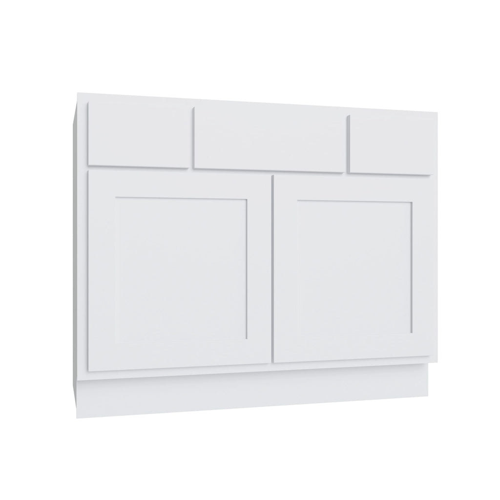 KCD Essential White Vanity Sink Base - 48" W - product photo