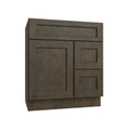 KCD Brooklyn Slate Vanity Sink Base Right Drawer Stacking Cabinet - 30" W - product photo