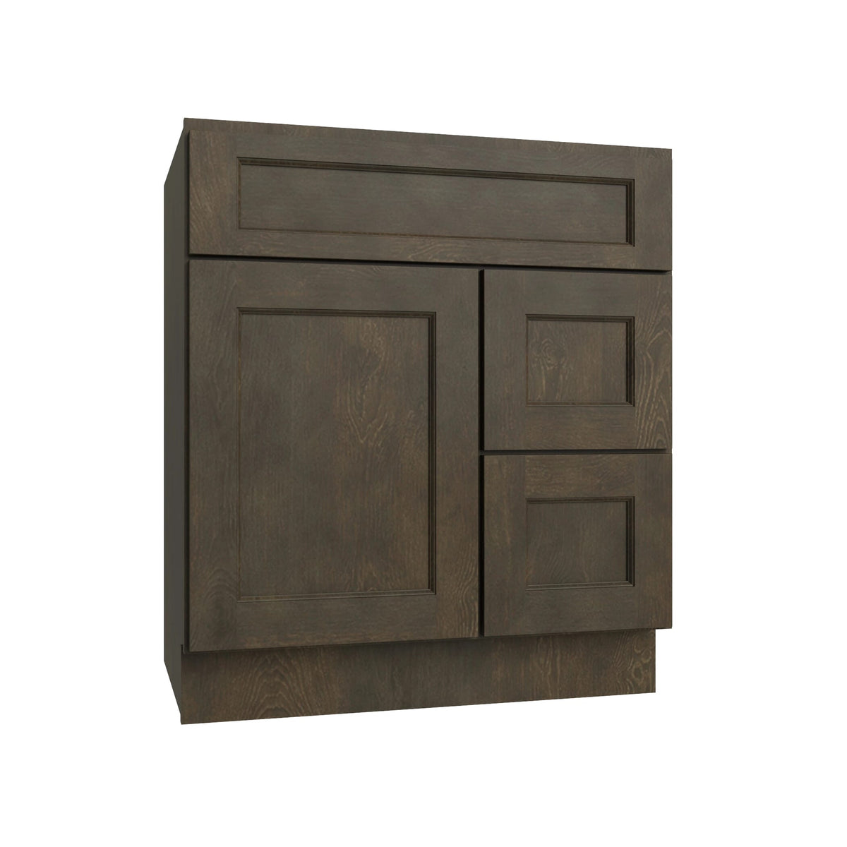 KCD Brooklyn Slate Vanity Sink Base Right Drawer Stacking Cabinet - 30" W - product photo