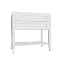 KCD Shaker Designer White Open Shelf Vanity SB - 36" W - product photo