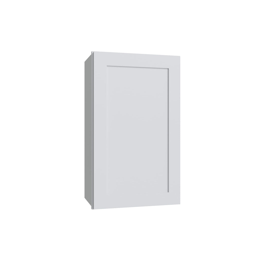 KCD Shaker Designer White Single Door Wall Cabinet - 9" W x 30" H - product photo