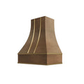 KCD Shaker Kodiak Curved Hood with Brass Strapping - 30" W x 48" H - product photo