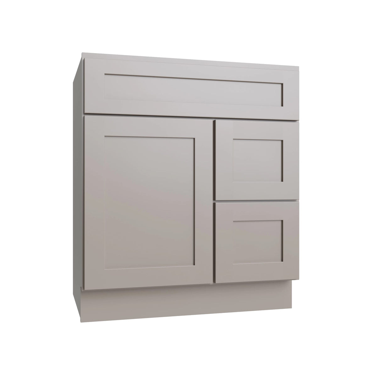 KCD Shaker Sand Vanity Sink Base Right Drawer Stacking Cabinet - 30" W - product photo
