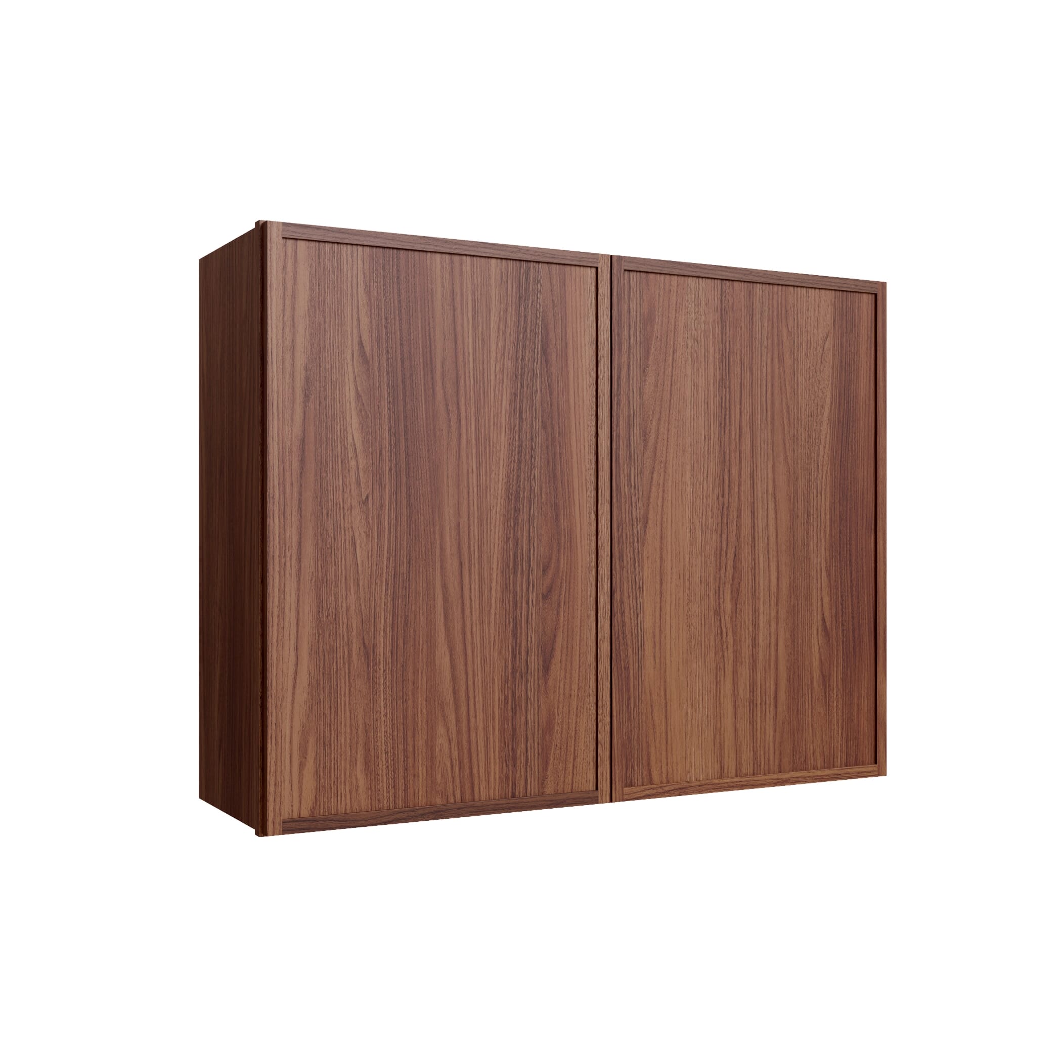 KCD Oslo Classic Walnut Double Door Wall Cabinet - 36" W x 30" H - product photo