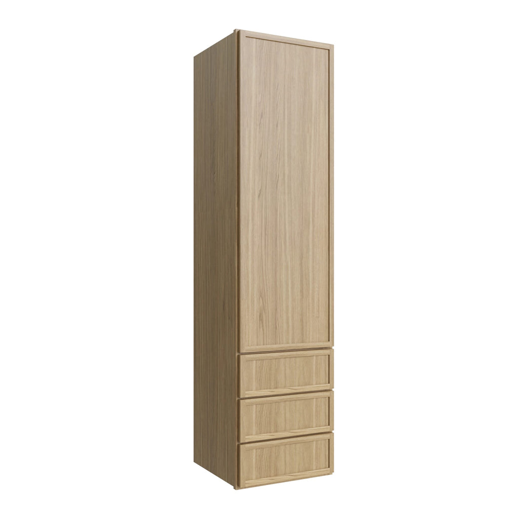 KCD Oslo Oak Wall Twr w/ 3 Drws - 15" W x 48" H x 14.5" D - product photo