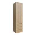 KCD Oslo Oak Wall Twr w/ 3 Drws - 15" W x 48" H x 14.5" D - product photo