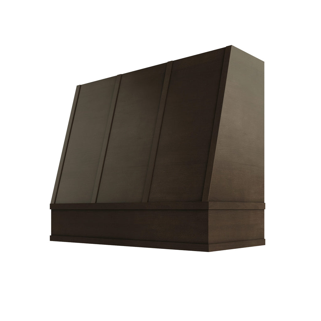 KCD Brooklyn Slate Angled Hood with Strapping Flat Trim - 42" W x 30" H - product photo