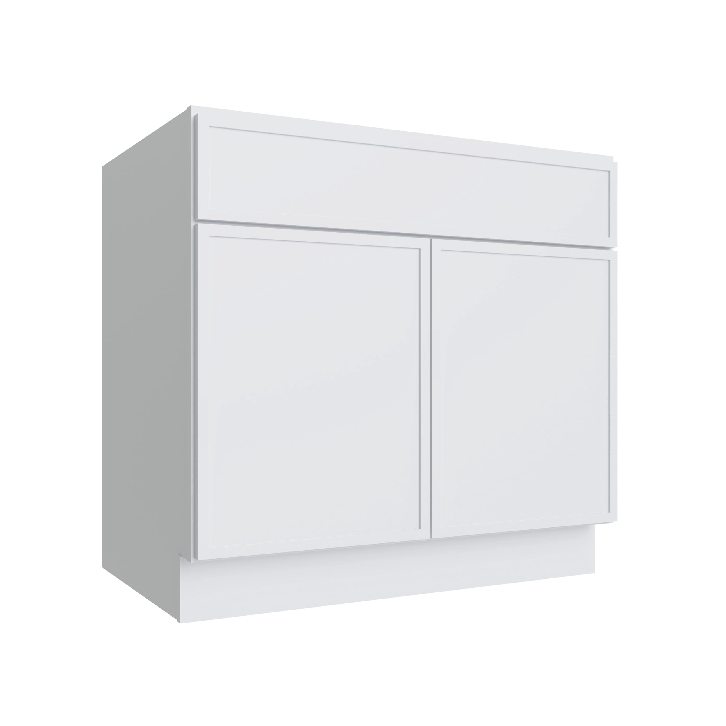 KCD Oslo White Sink Base Cabinet - 36" W - product photo