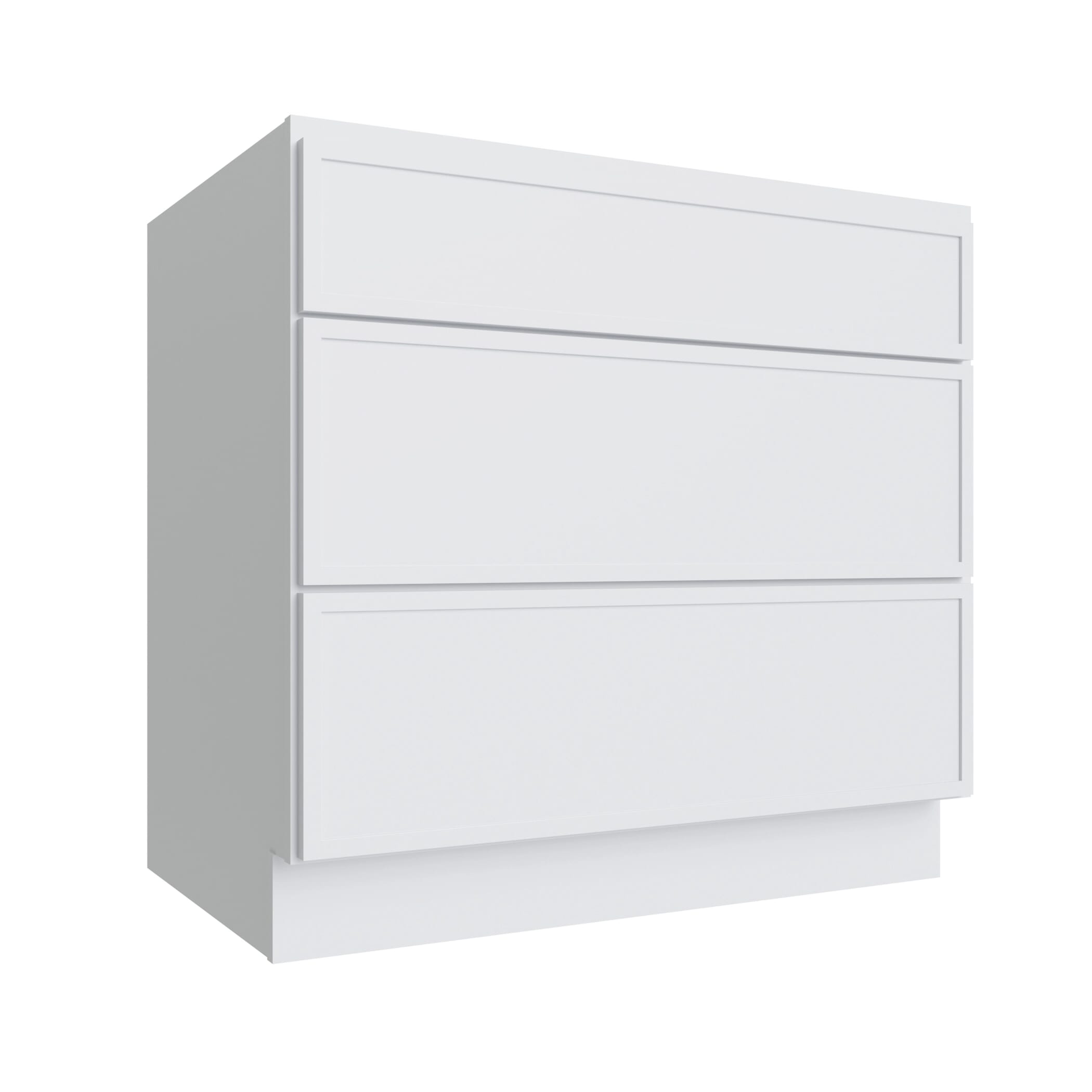 KCD Oslo White Drawer Base Cabinet - 21" W - product photo