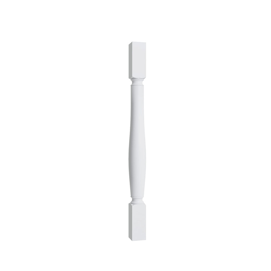 KCD Shaker Designer White Turned Post - 3" W x 35.5" H - product photo