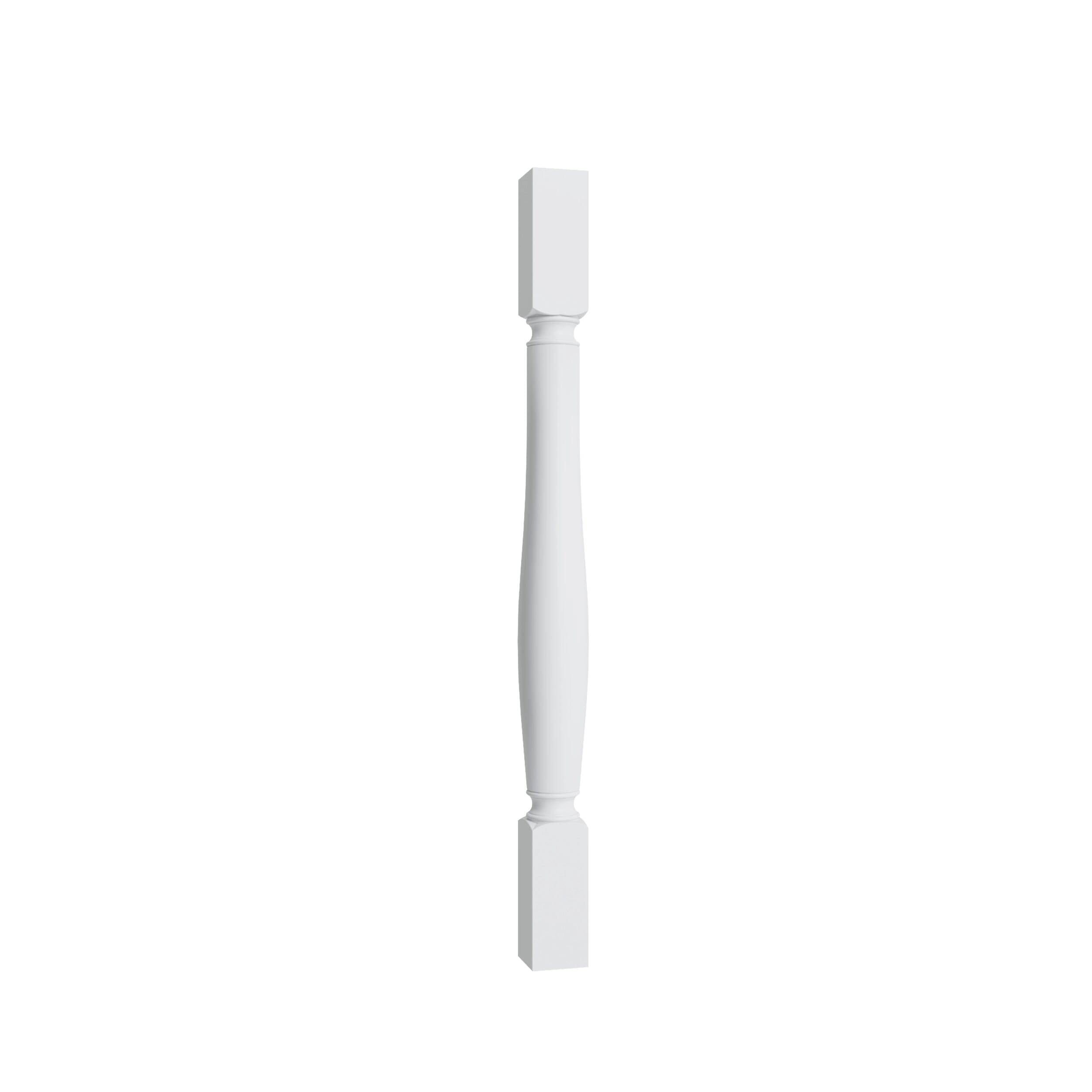 KCD Shaker Designer White Turned Post - 3" W x 35.5" H - product photo