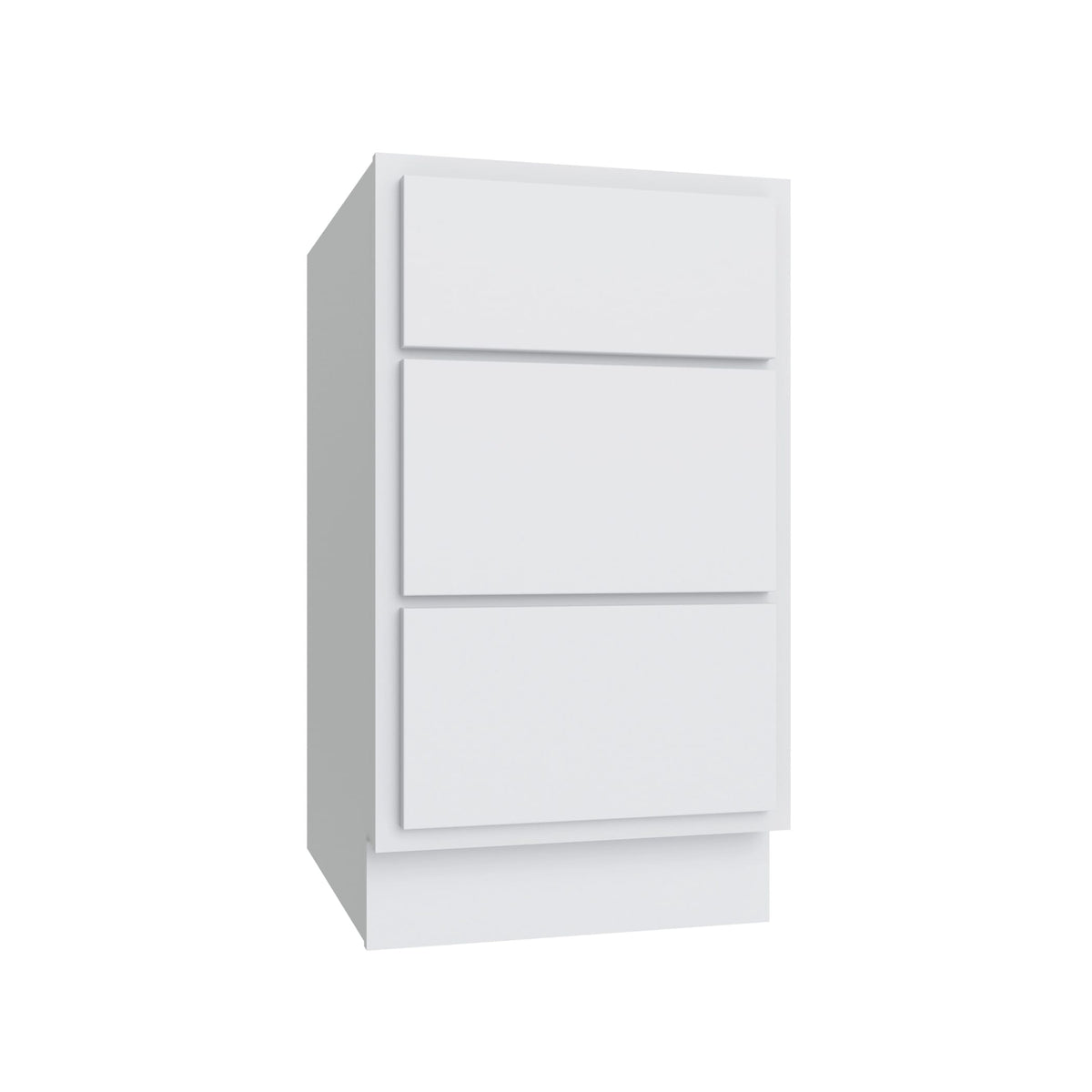 KCD Essential White Drawer Base Cabinet - 12" W - Reduced Height - product photo