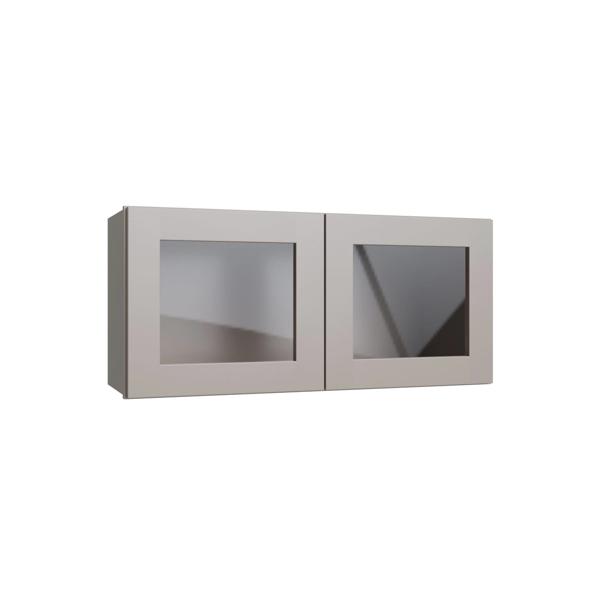KCD Shaker Sand 15" Wall Stacking Cabinets with Glass - product photo