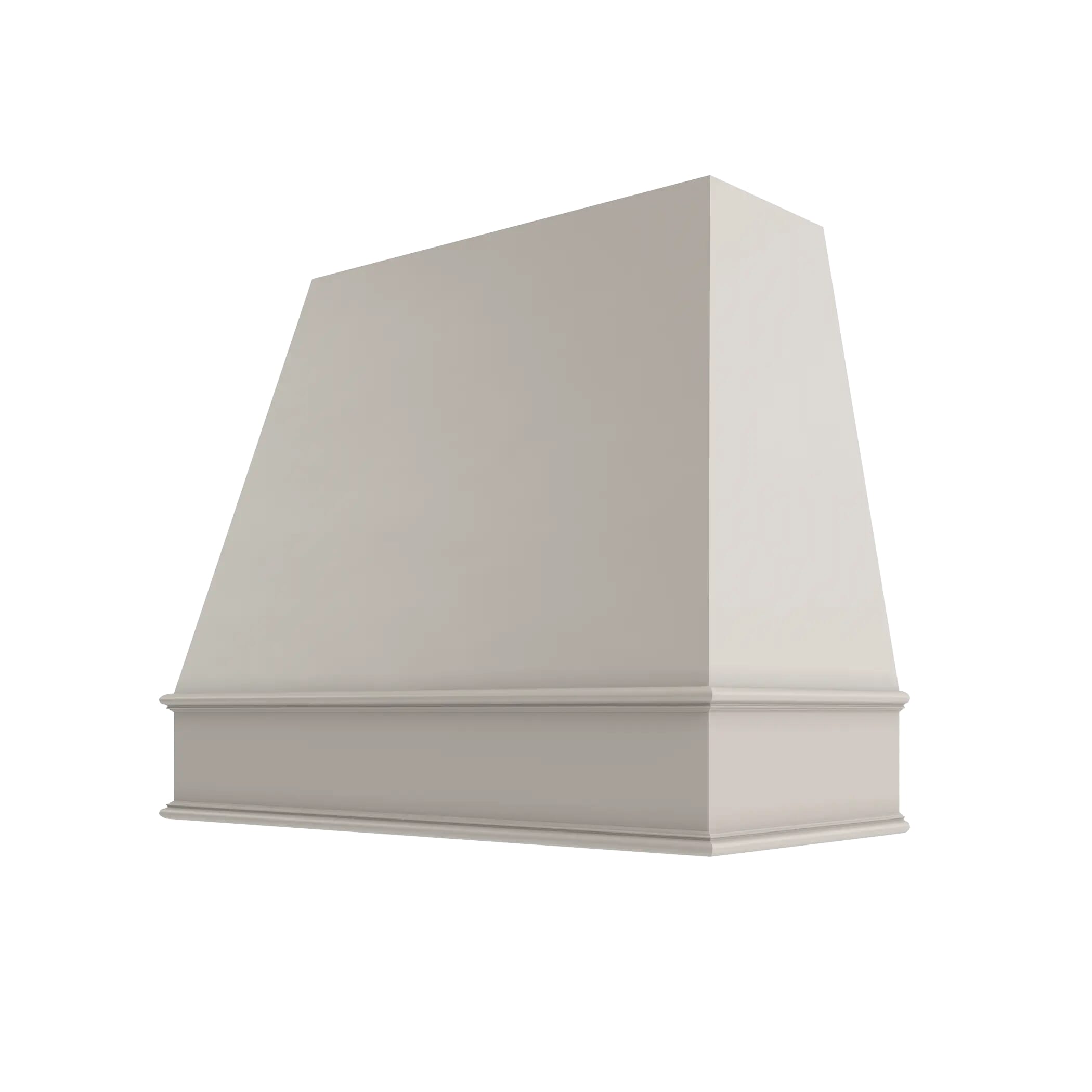 KCD Shaker Sand Tapered Hood Classic Trim - 48" W x 30" H - product photo