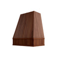 KCD Oslo Classic Walnut Tapered Hood with Strapping Flat Trim - 30" W x 30" H - product photo