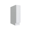 KCD Oslo White Single Door Full Height Base Cabinet - 9" W - product photo