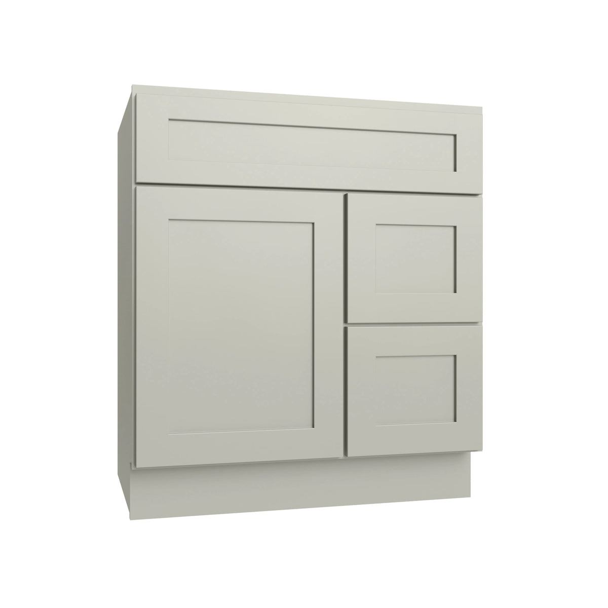 KCD Shaker Moss Vanity Sink Base Right Drawer Stacking Cabinet - 30" W - product photo