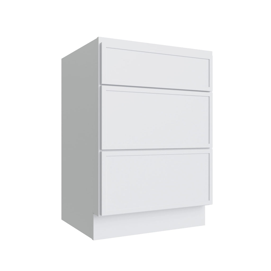 KCD Oslo White Vanity Drawer Base - 18" W - product photo