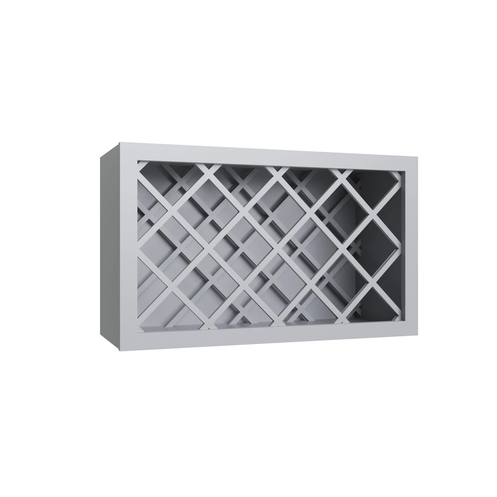 KCD Essential Gray Wine Rack - 30" W x 18" H x 12" D - product photo