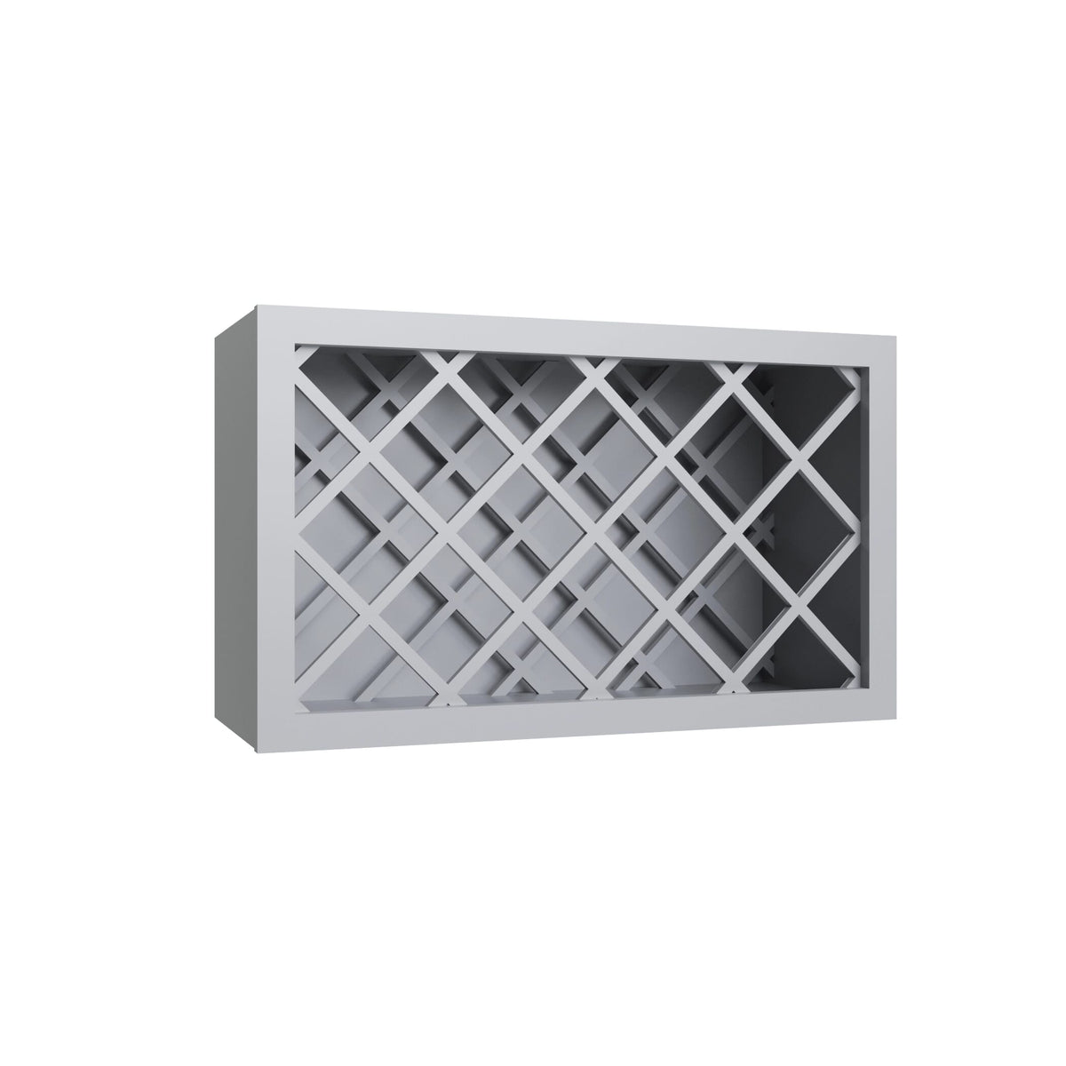 KCD Essential Gray Wine Rack - 30" W x 18" H x 12" D - product photo