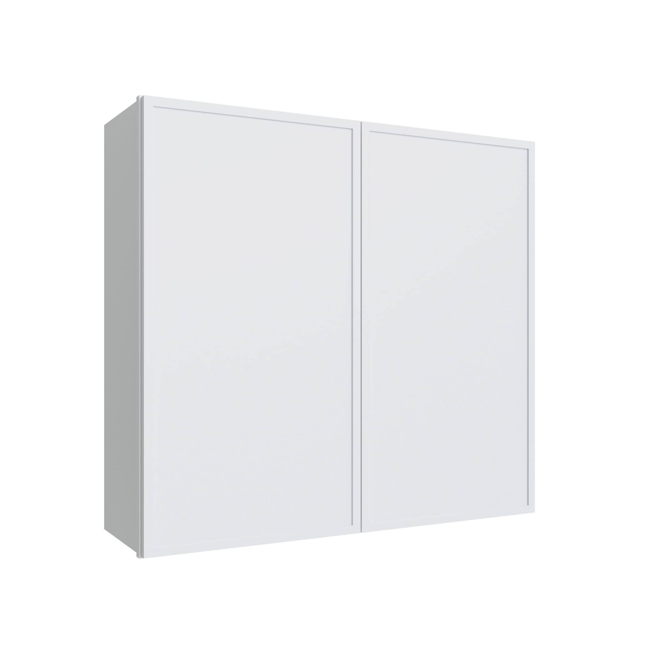 KCD Oslo White Double Door Wall Cabinet - 39" W x 36" H - product photo