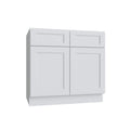 KCD Brooklyn Bright White Double Door Standard Base Cabinet - 39" W - product photo
