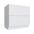 KCD Oslo White 2 Drawer Base Cabinet - 30" W - product photo