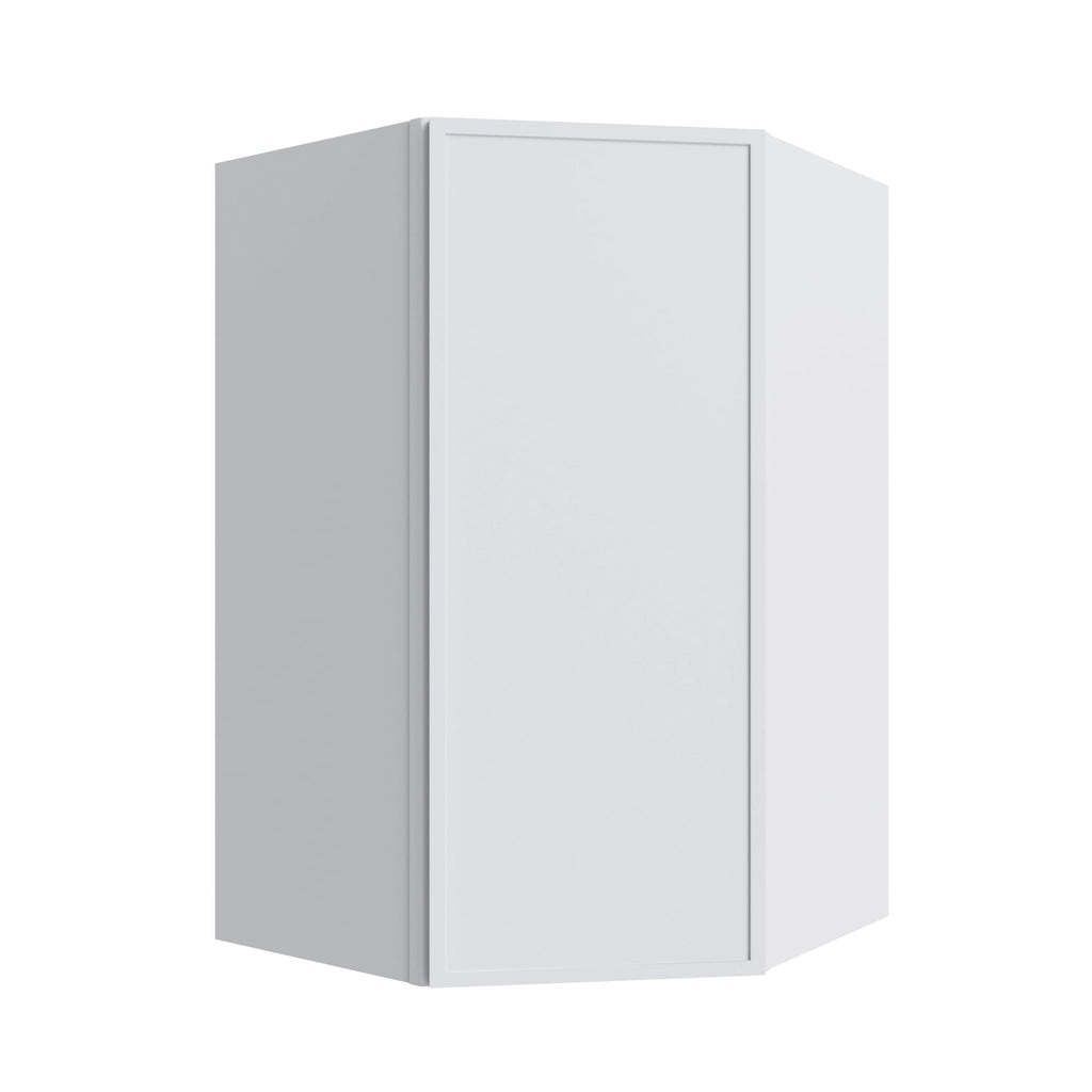 KCD Oslo White Corner Wall Cabinet - 27" W x 36" H - product photo