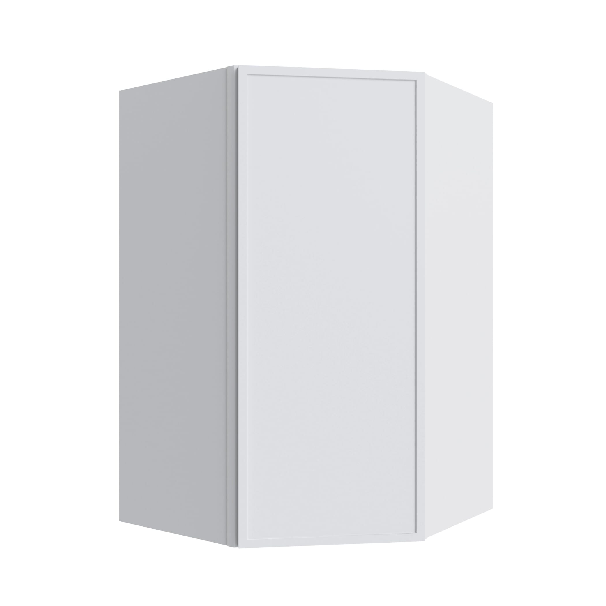 KCD Oslo White Corner Wall Cabinet - 27" W x 36" H - product photo