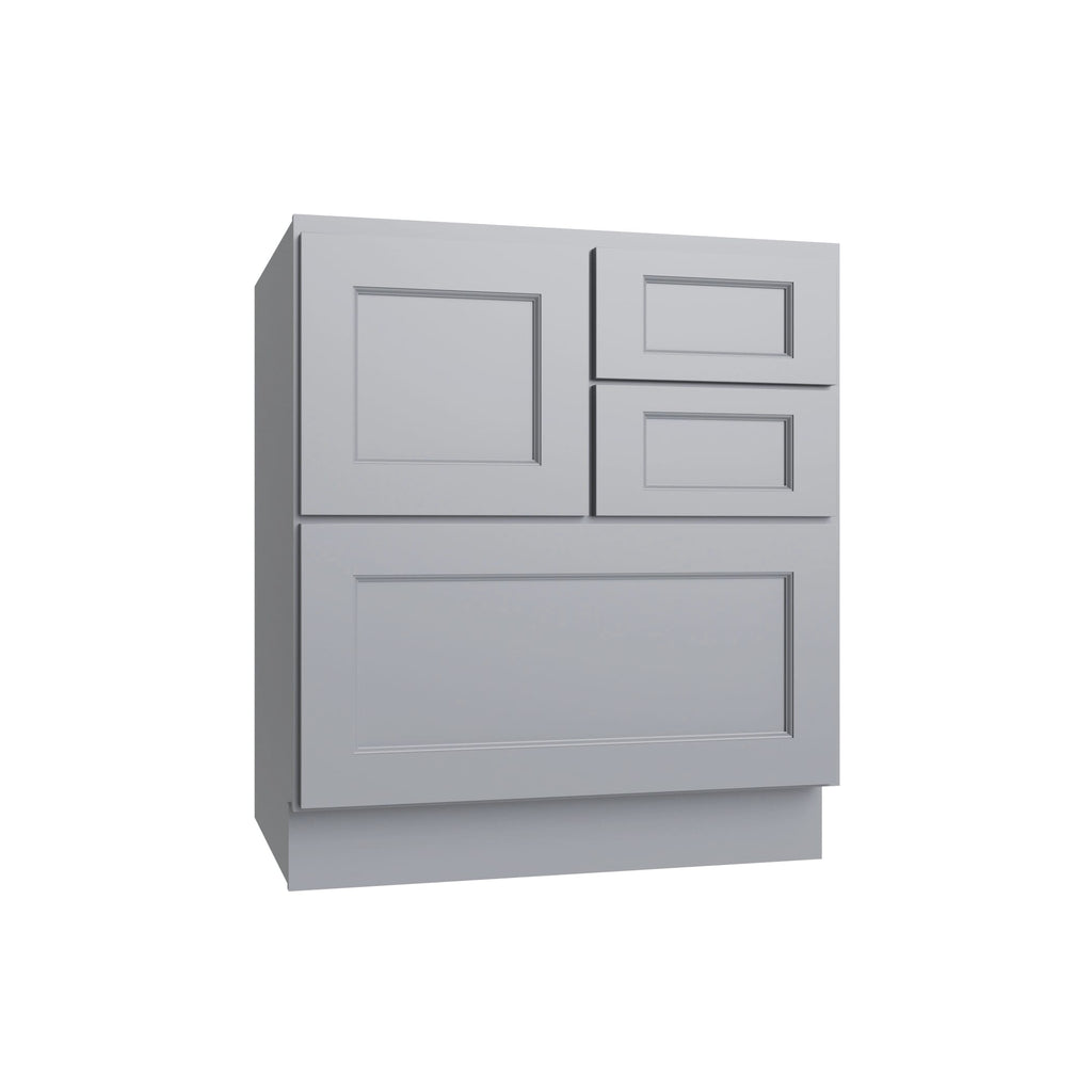 KCD Brooklyn Modern Gray Cooking Center Base Cabinet - 30" W - product photo