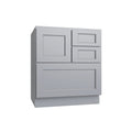 KCD Brooklyn Modern Gray Cooking Center Base Cabinet - 30" W - product photo