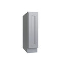 KCD Brooklyn Modern Gray Single Door Full Height Base Cabinet - 9" W - product photo