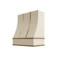 KCD Brooklyn Pearl Sloped Hood with Brass Strapping - 30" W x 30" H - product photo