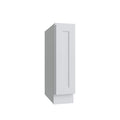 KCD Brooklyn Bright White Single Door Full Height Base Cabinet - 9" W - product photo