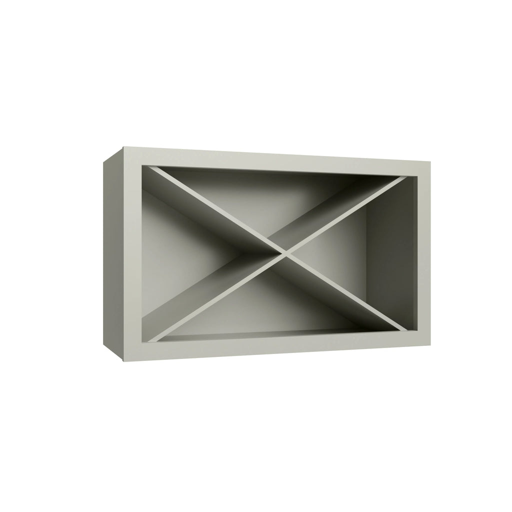 KCD Shaker Moss Wine Rack - 30" W x 18" H x 12" D - product photo