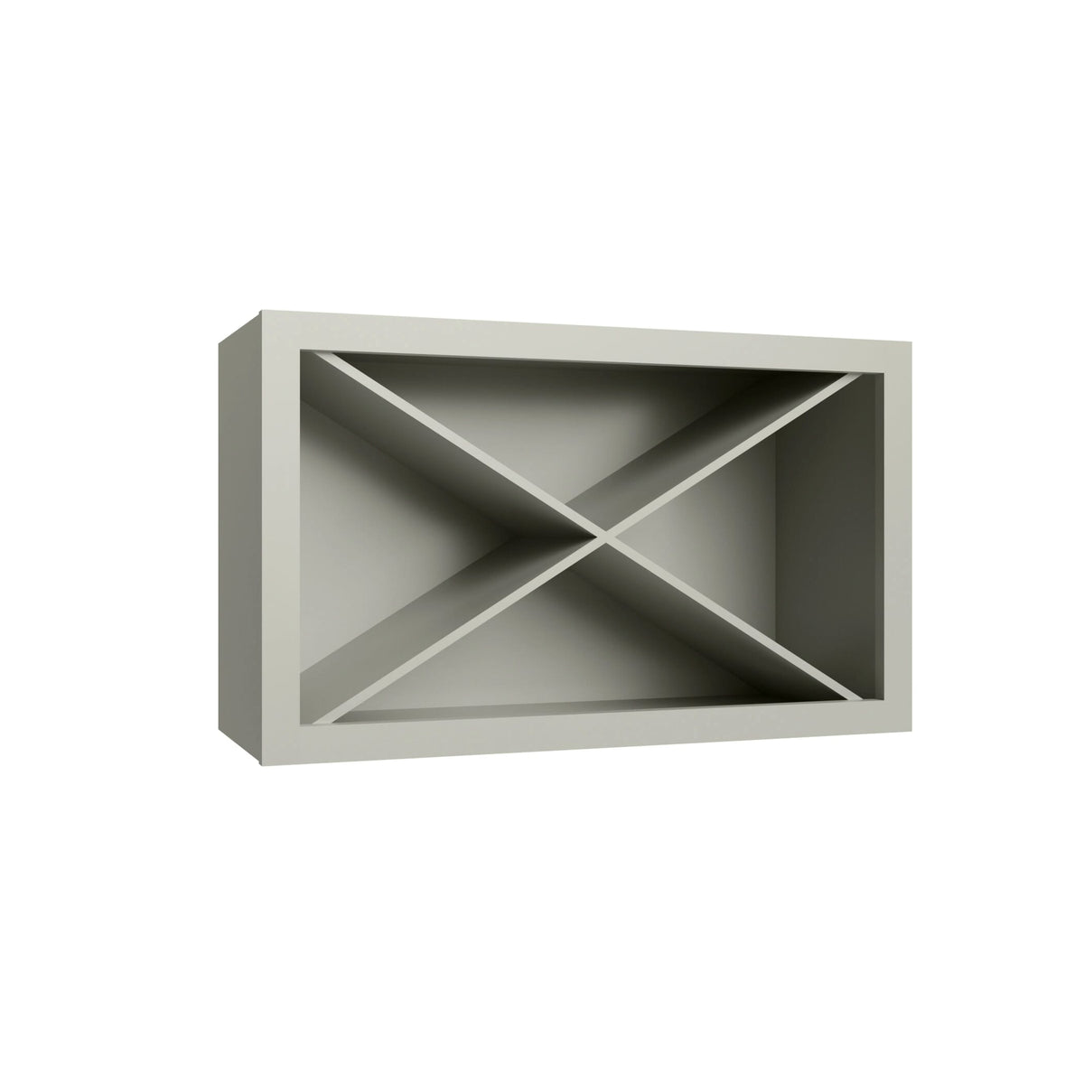 KCD Shaker Moss Wine Rack - 30" W x 18" H x 12" D - product photo