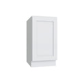 KCD Brooklyn Bright White Full Height Single Door Base Cabinet - 12" W - product photo