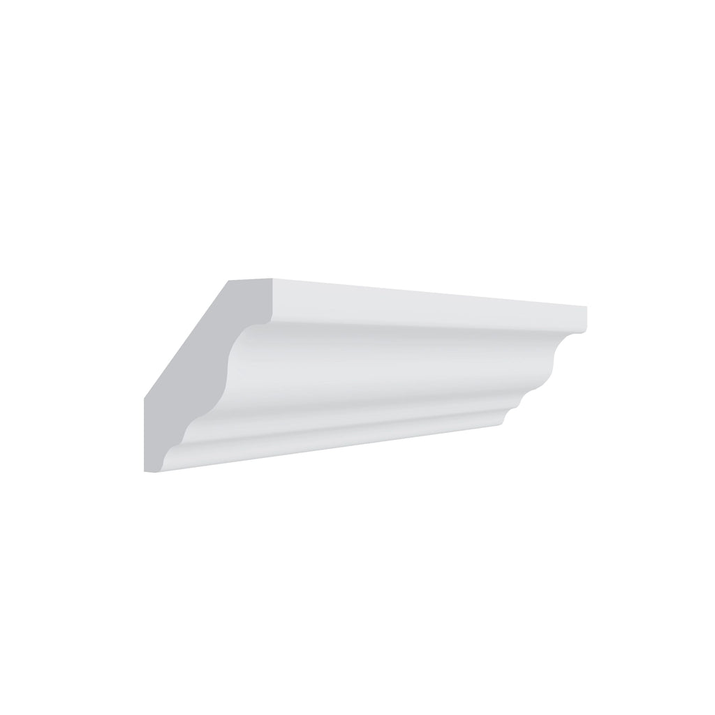 KCD Brooklyn Bright White Traditional Crown Molding - product photo