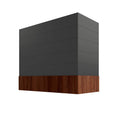 KCD Black Box Hood with Shiplap Walnut Band - 36" W x 48" H - product photo