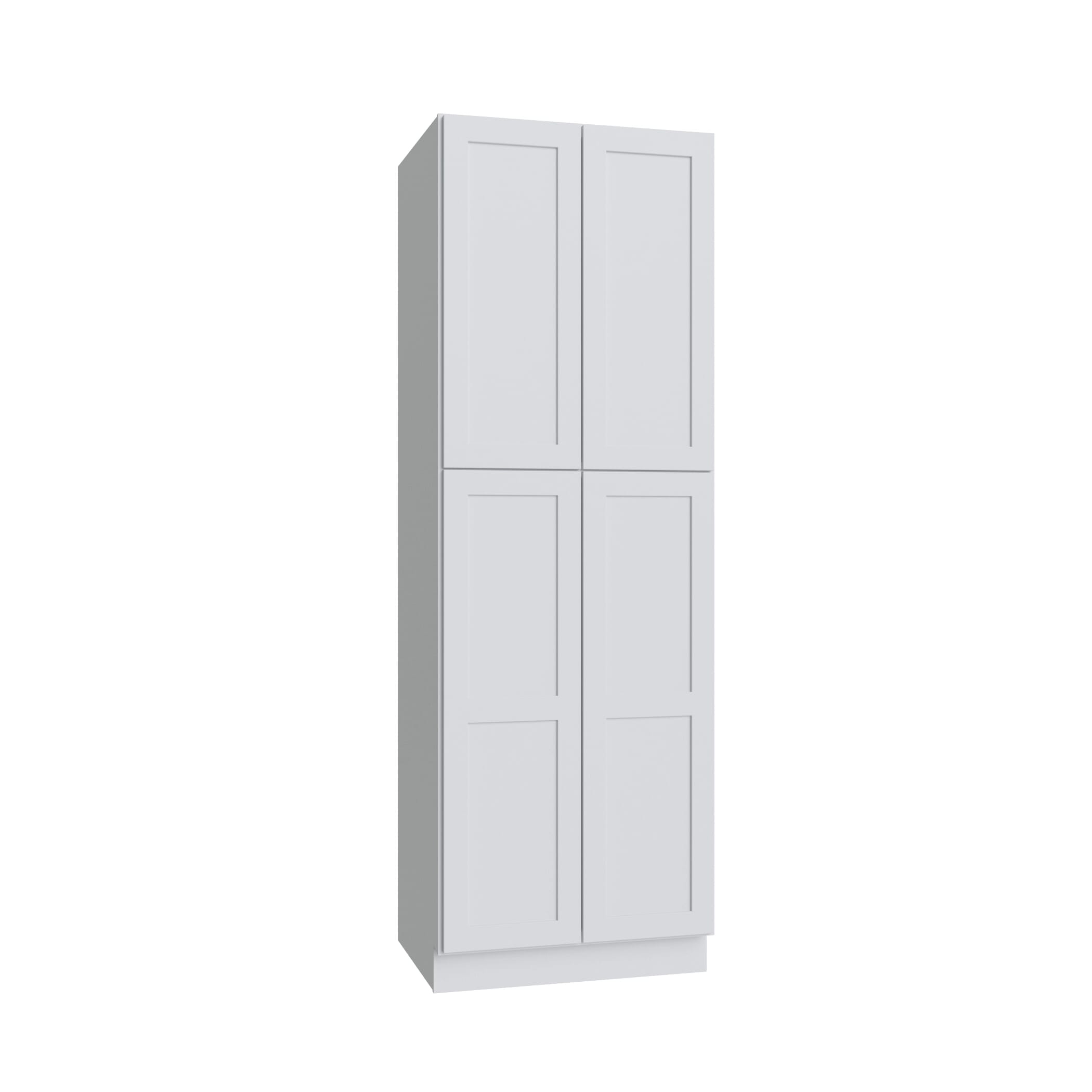 KCD Shaker Designer White Pantry - 30" W x 96" H - product photo