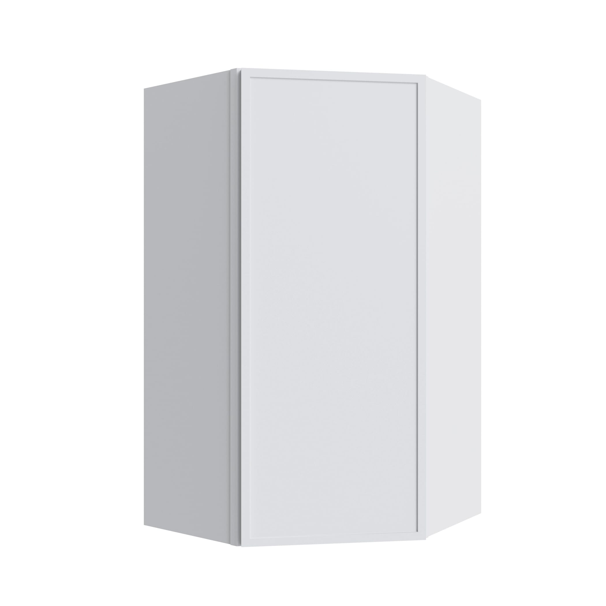 KCD Oslo White Corner Wall Cabinet - 24" W x 30" H - product photo