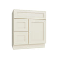 KCD Brooklyn Pearl Vanity Sink Base Left Drawer Stacking Cabinet - 30" W - product photo