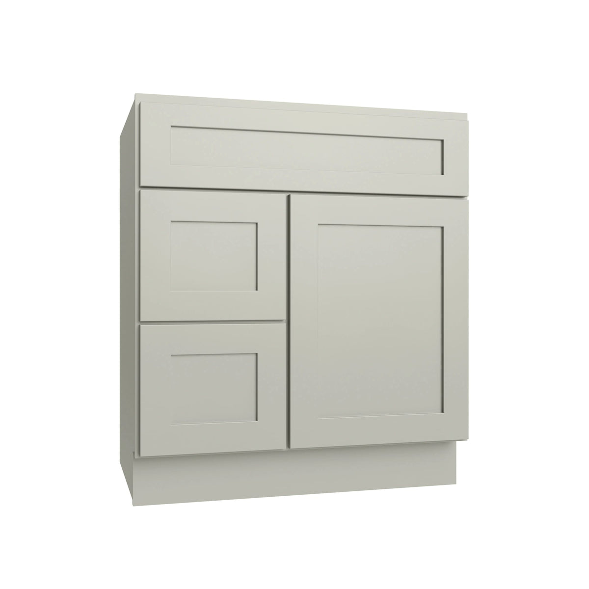 KCD Shaker Moss Vanity Sink Base Left Drawer Stacking Cabinet - 30" W - product photo