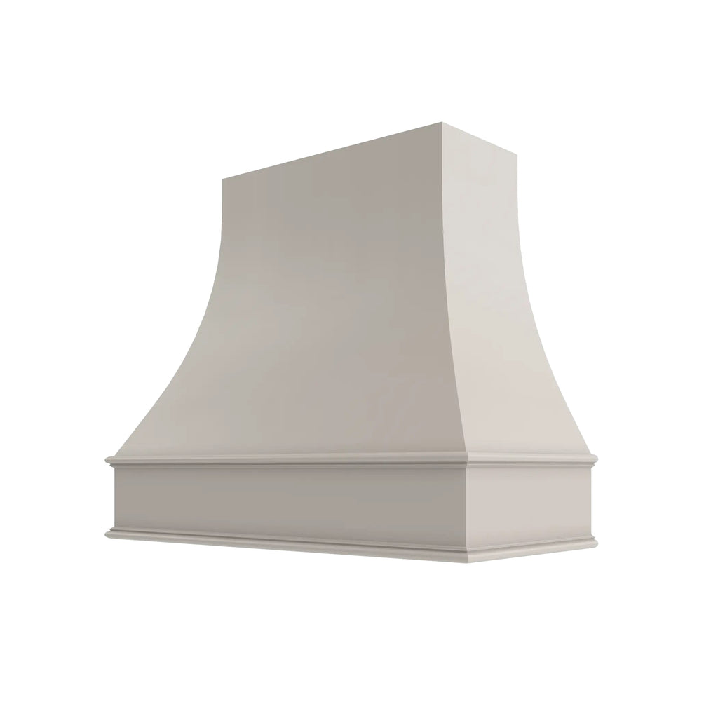 KCD Shaker Sand Curved Hood Classic Trim - 42" W x 48" H - product photo