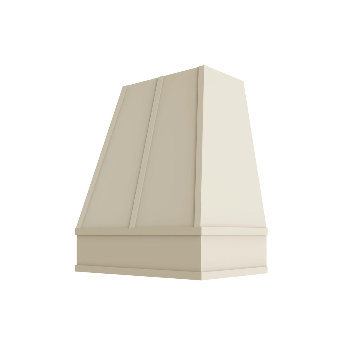 KCD Brooklyn Pearl Tapered Hood with Strapping Flat Trim - 30" W x 30" H - product photo