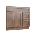 KCD Shaker Kodiak Vanity Sink Base Right Drawer Stacking Cabinet - 36" W - product photo