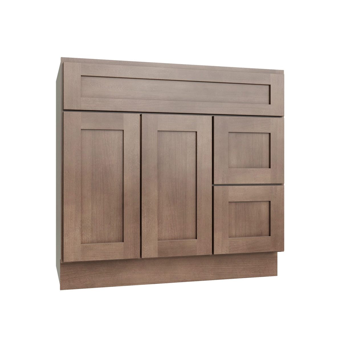 KCD Shaker Kodiak Vanity Sink Base Right Drawer Stacking Cabinet - 36" W - product photo
