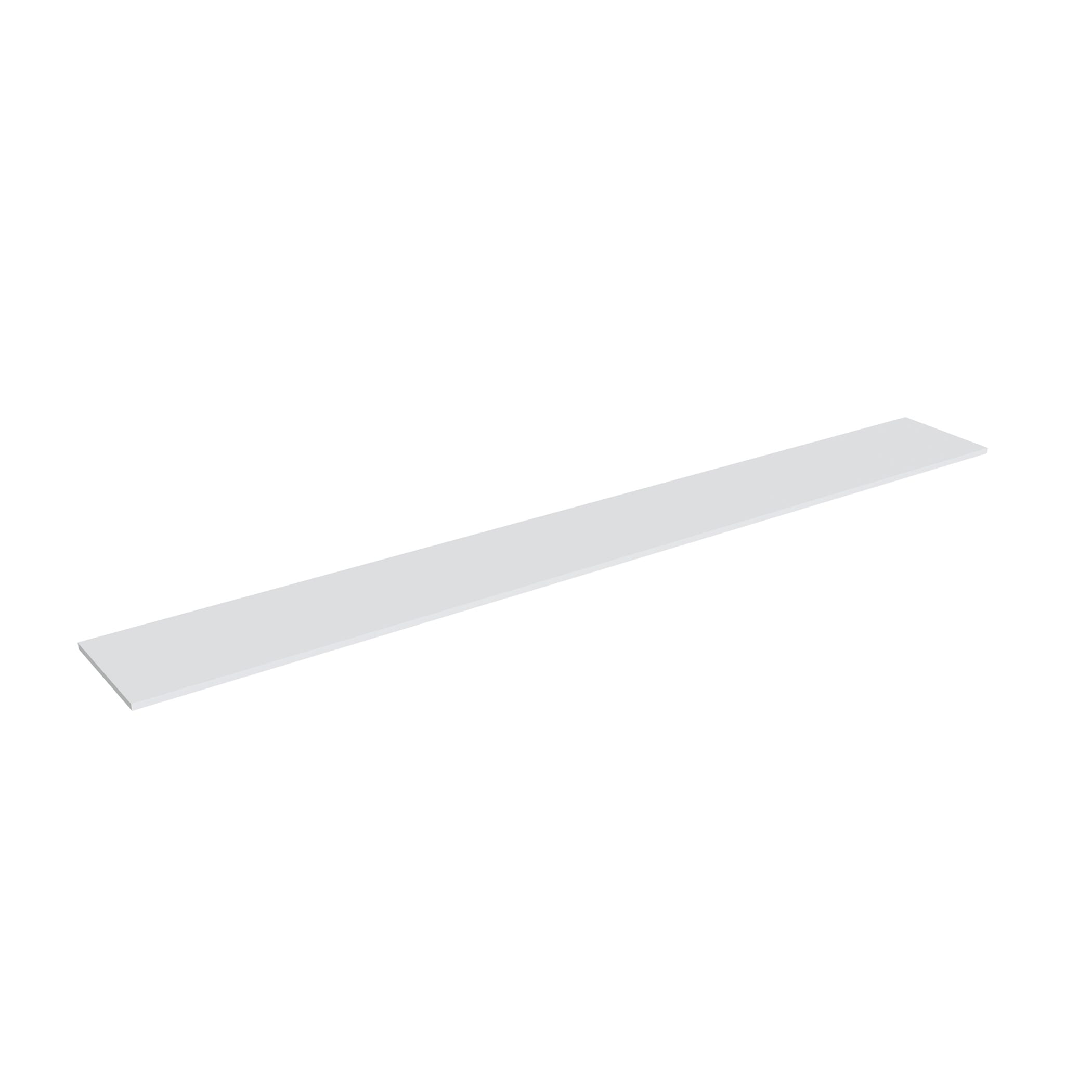 KCD Oslo White Shelf - 96" W x 12" D - product photo