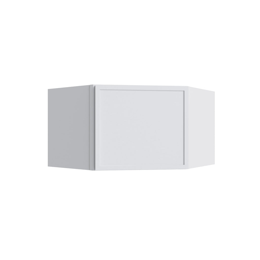 KCD Oslo White Corner Wall Cabinet - 24" W x 15" H - product photo